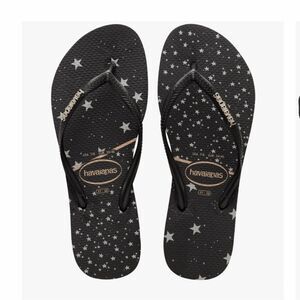 Havaianas Slim Metallic Print Flip Flop NEW